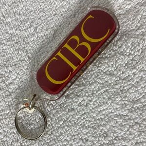5/$35 Vintage CIBC Plastic Promotional Keychain